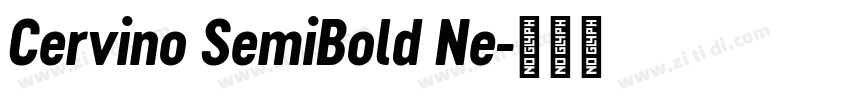Cervino SemiBold Ne字体转换